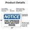 Signmission Fire Sprinkler Main Shutoff Inside OSHA Notice Sign, Plastic, 24in W x 18in L, 2PK OS-2PACK-NS-P-1824-L-12671 - alternate 7